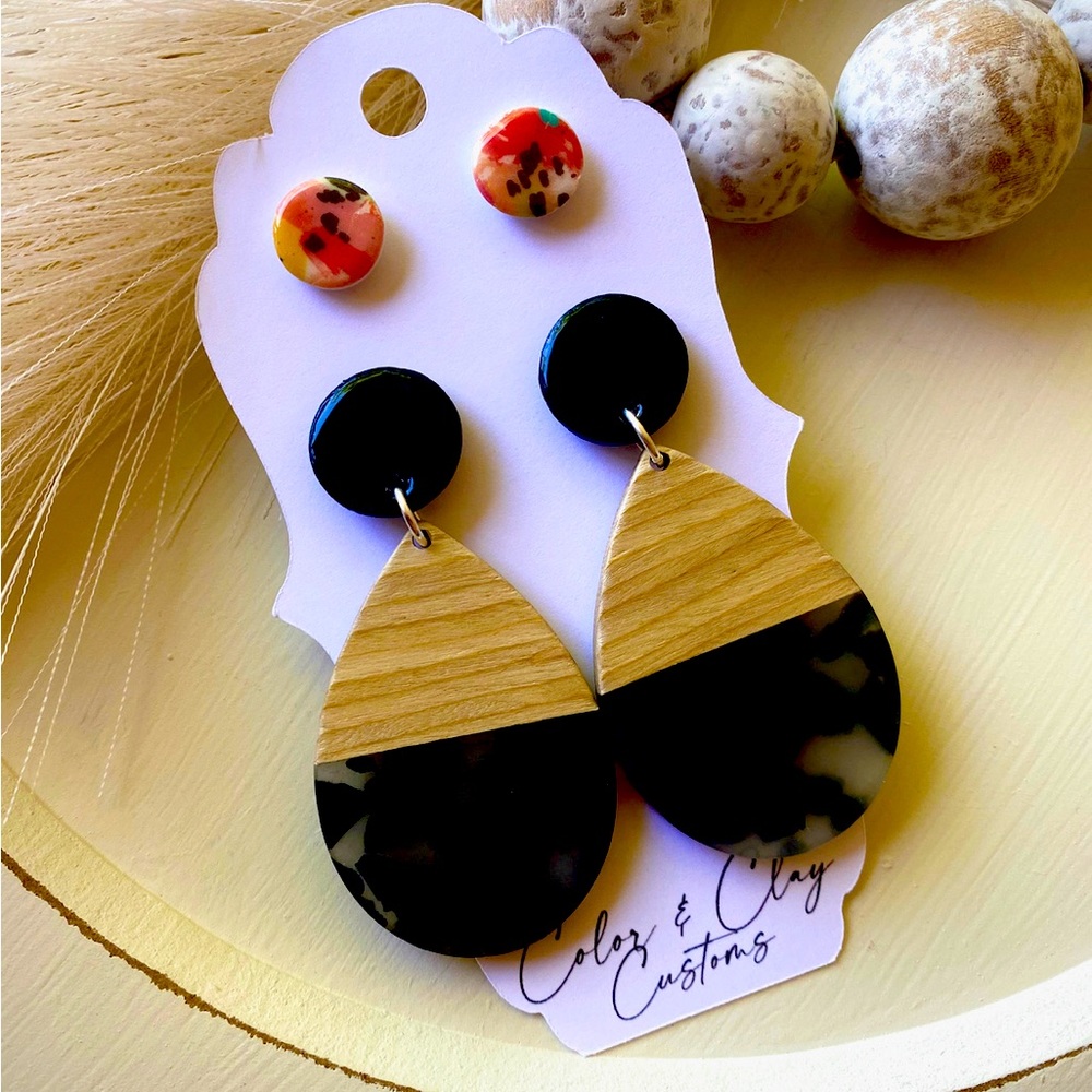 CLAY EARRINGS! All handmade $25 New!!